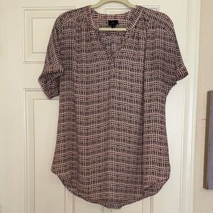 Worthington Black and Pink Blouse